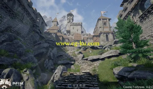 中世纪城堡环境场景UE4游戏素材资源的图片1