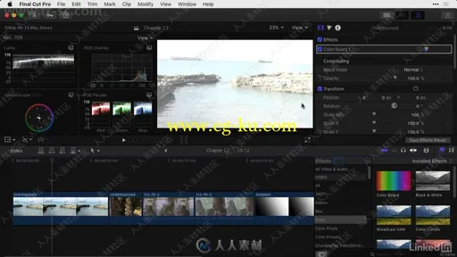 Final Cut Pro X色彩校正技术大师班视频教程的图片6