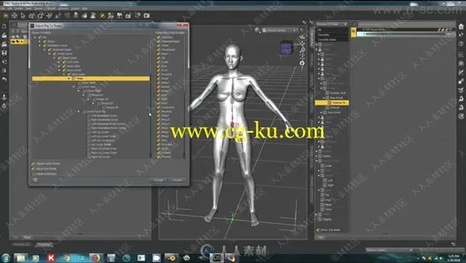 如何使用DAZ Studio制作一个新的自定应角色3D模型视频教程的图片2