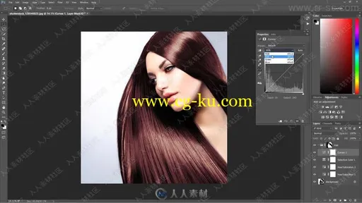 PS CC人物头发修饰高级技巧视频教程的图片2