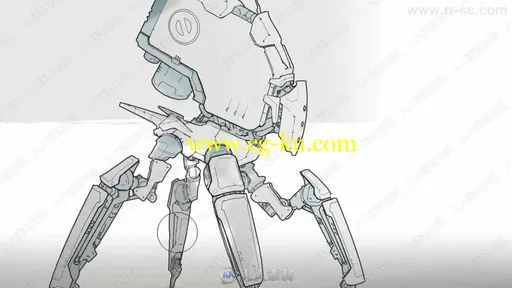 概念机器人武器等数字艺术绘画视频教程的图片3