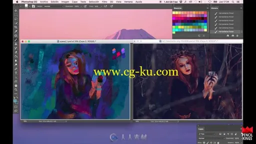 美少女人物绘画色彩理论实例训练视频教程的图片2