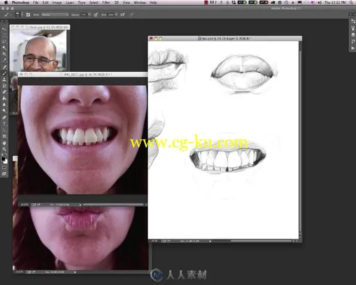 素描人脸画法实例训练视频教程的图片3