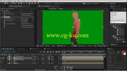高级AE绿幕抠像合成视频教程的图片2