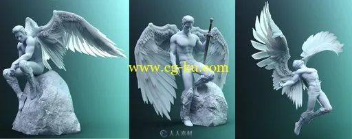 魔幻星辰之翼人物翅膀姿势动作表情3D模型的图片12