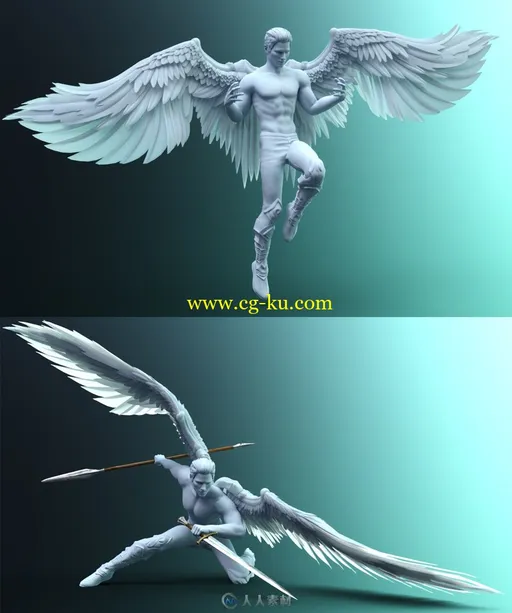 魔幻星辰之翼人物翅膀姿势动作表情3D模型的图片20