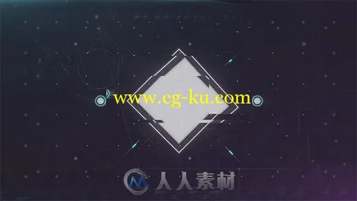 高科技几何图形变换Logo演绎动画AE模板的图片1