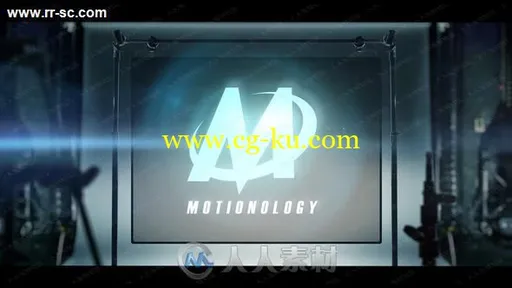 炫酷金属感徽标序列展示公司动画AE模板的图片1