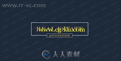 六个房产宣传推广展示幻灯片AE模板的图片1