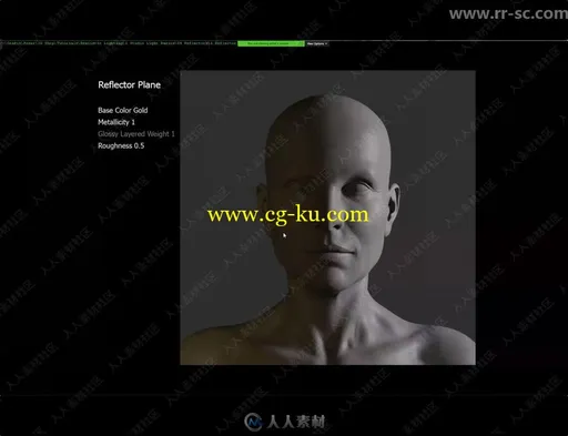 多种角度肖像渲染男性女性3D模型的图片6