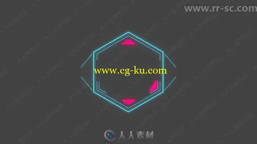 简单干净几何图形Logo演绎动画AE模板的图片3