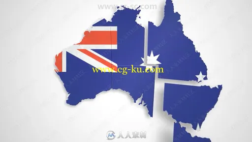 澳大利亚地图标注创意设计AE模板合集的图片4