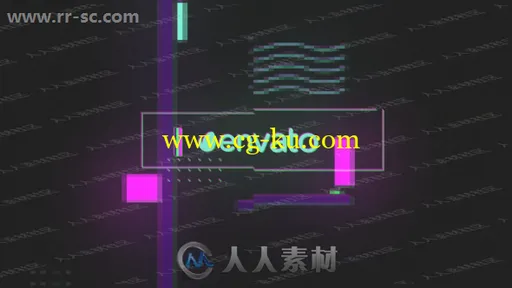 多彩游戏方块转化logo动画演绎AE模板的图片1