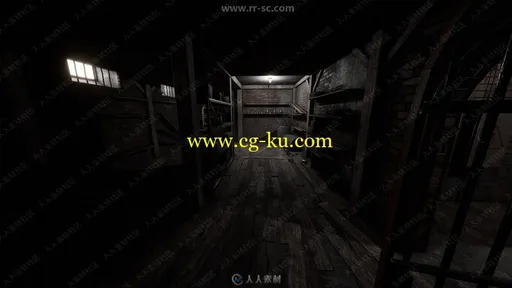 恐怖黑暗地下室游戏环境场景UE4游戏素材资源的图片3