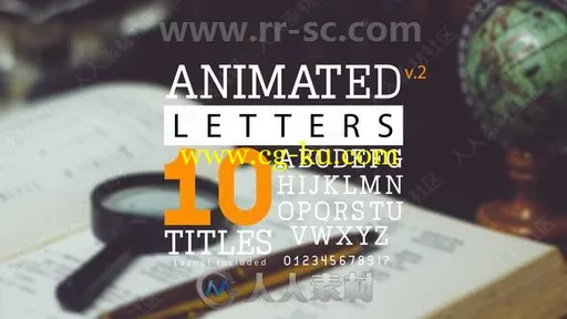 10组简洁书信背景标题动画AE模板合集的图片1