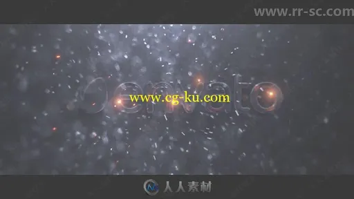 优雅星光粒子特效Logo演绎动画AE模板的图片3