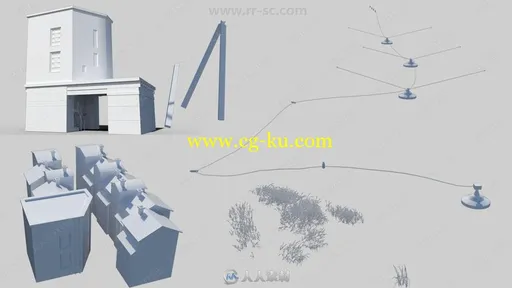 复古壮观伦敦老巷建筑景观3D模型合集的图片3