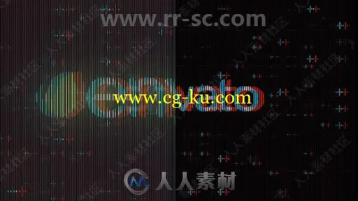 快速闪动失真模糊LOGO动画演绎AE模板合集的图片1