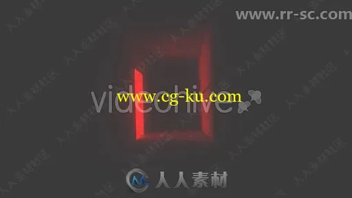 恐怖惊悚特效Logo演绎动画AE模板的图片1