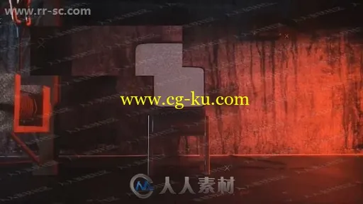 破旧扭曲电视故障效果开场logo动画演绎AE模板的图片1