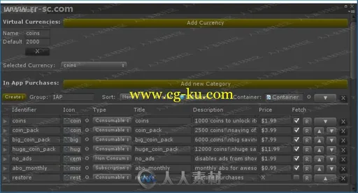 简单游戏虚拟金币货币动态商铺工具Unity游戏素材资源的图片3