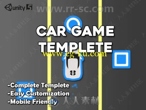 赛车游戏完整项目模板Unity游戏素材资源的图片1
