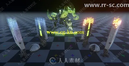 科幻粒子消散效果扫描效果Unity游戏素材资源的图片2