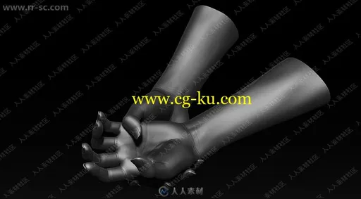 超精细女性手臂雕刻姿势3D打印级别3D模型合集的图片3