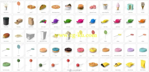 100组各种食物零食相关PSD模板平面素材合集的图片3