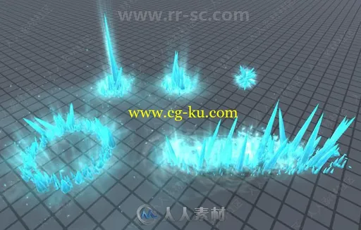 52组多种战斗法术火焰爆炸光粒子效应Unity游戏素材资源的图片3
