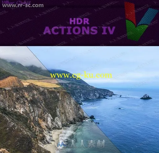 5组HDR高动态复古冷暖色调特效PS动作第四季的图片1