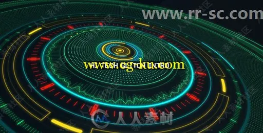 科技感信号故障特效Logo演绎动画AE模板的图片1