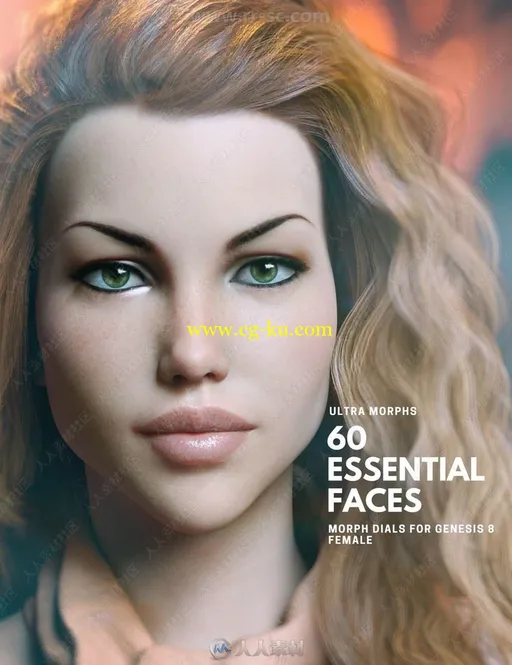 60组不同肤色成熟优雅女性角色3D模型合集的图片1