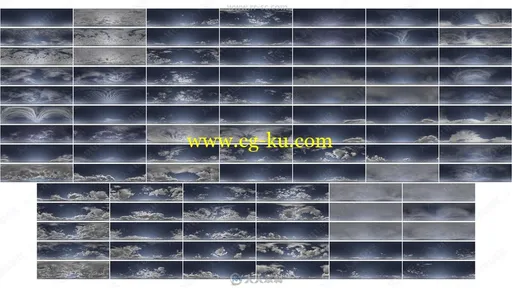 90组HDR全景天空云朵平面素材合集 带通道的图片2