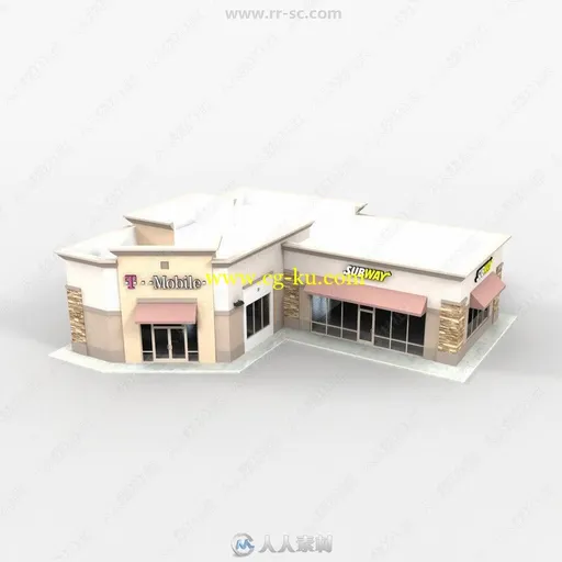 饭店快餐厅超市等建筑设施3D模型合集第二季  DigitalXModelsV37的图片3