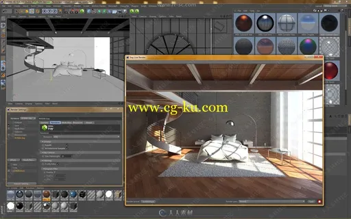NVIDIA Iray渲染引擎工具C4D插件V2.1版+材质包的图片2