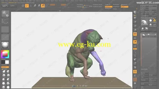 Zbrush雕刻细斑鬣狗3D高精视频教程的图片3