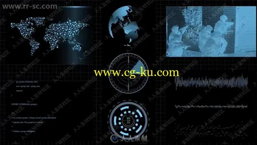 AE未来科幻科技感HUD界面视觉特效制作视频教程的图片2
