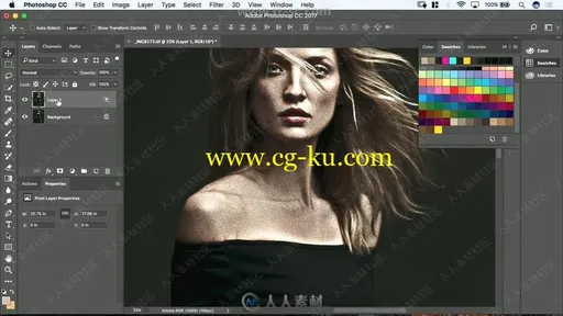 PS人物肖像后期处理调色艺术视频教程的图片3
