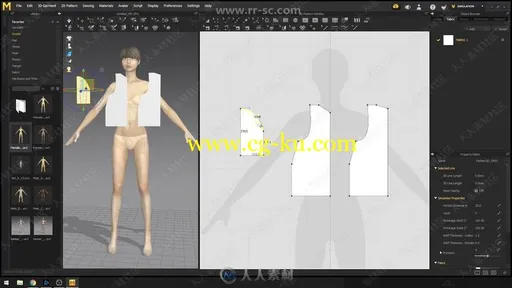 Marvelous Designer模块化服装设计技术视频教程的图片2