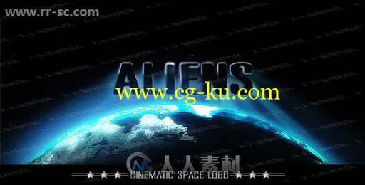 浩瀚宇宙星球光束记录片节目logo动画演绎AE模板的图片1