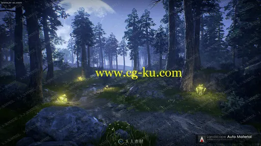 森林户外逼真草地绘制地形拓扑环境UE4游戏素材资源的图片3