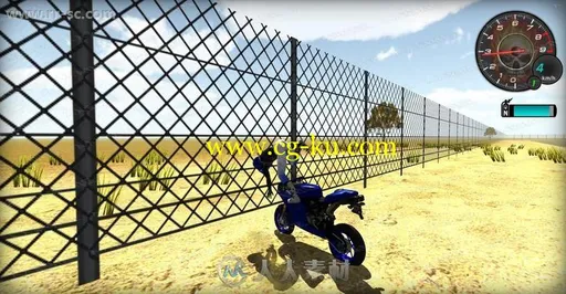驾驶摩托车速度骑行游戏整体项目Unity游戏素材资源的图片2