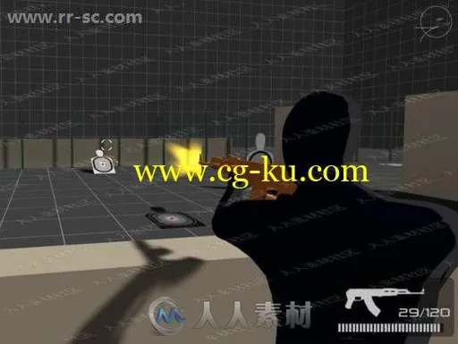 第三人称射击跑跳拾取瞄准武器整体项目Unity游戏素材资源的图片3