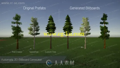 GPU渲染着色地形草木岩石工具Unity游戏素材资源的图片3
