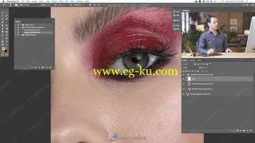Photoshop模特级肖像彩妆润饰级实例训练视频教程的图片2