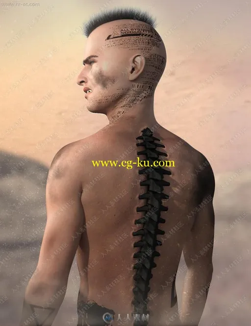 Nix 8 Pro科幻不同皮肤颜色造型男性角色3D模型合集的图片3