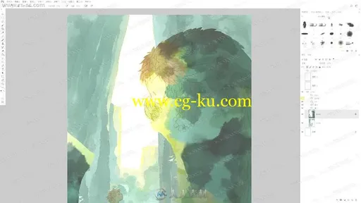 大鱼海棠原画师PS水彩插画创作技巧公开课视频教程的图片3