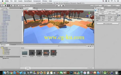 Unity与Blender制作低模秋季树林场景视频教程的图片3