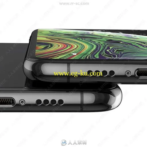 三星Note 9与苹果Iphone  XS Max手机全颜色3D模型合集的图片2